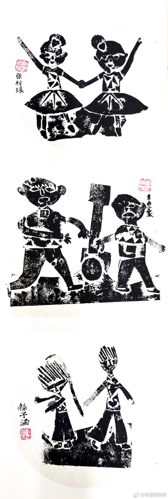 🎈常春藤毕加索提高班|油印版画课题「我的童年」